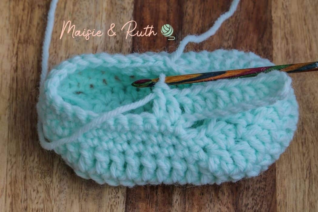 Baby Bootie step 16