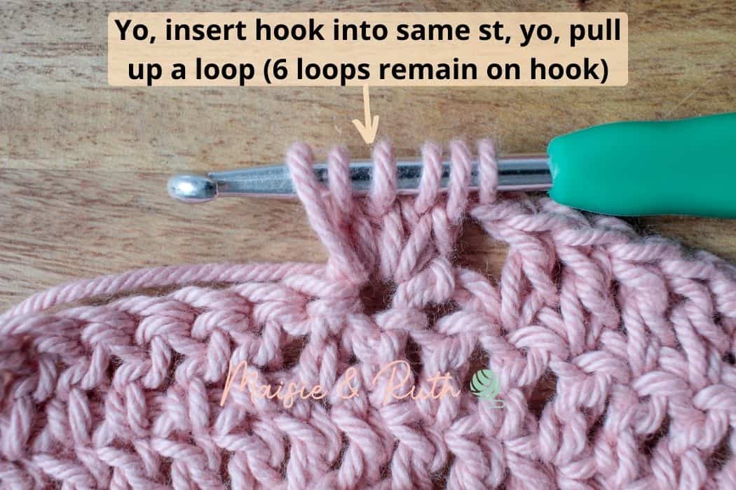 Crochet Cluster step 12