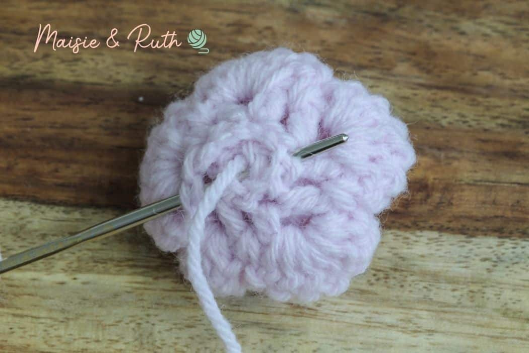 Crochet Rose Step 5