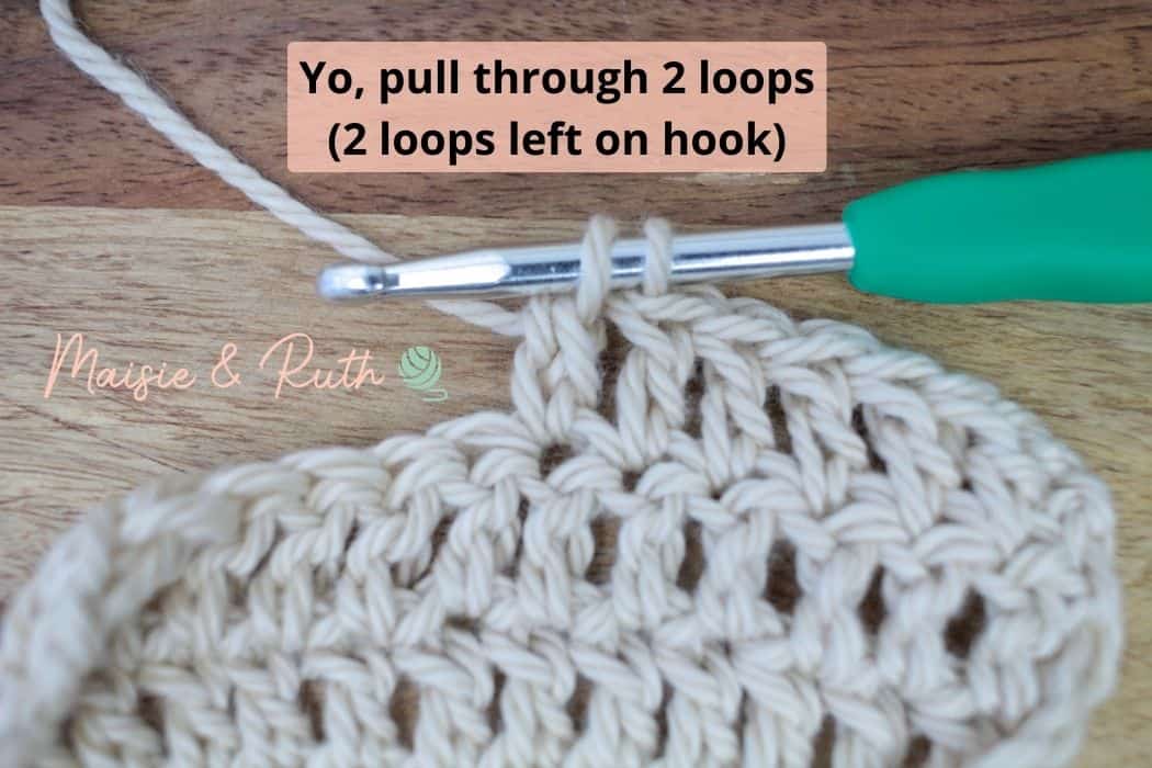 Extended Double Crochet Step 4