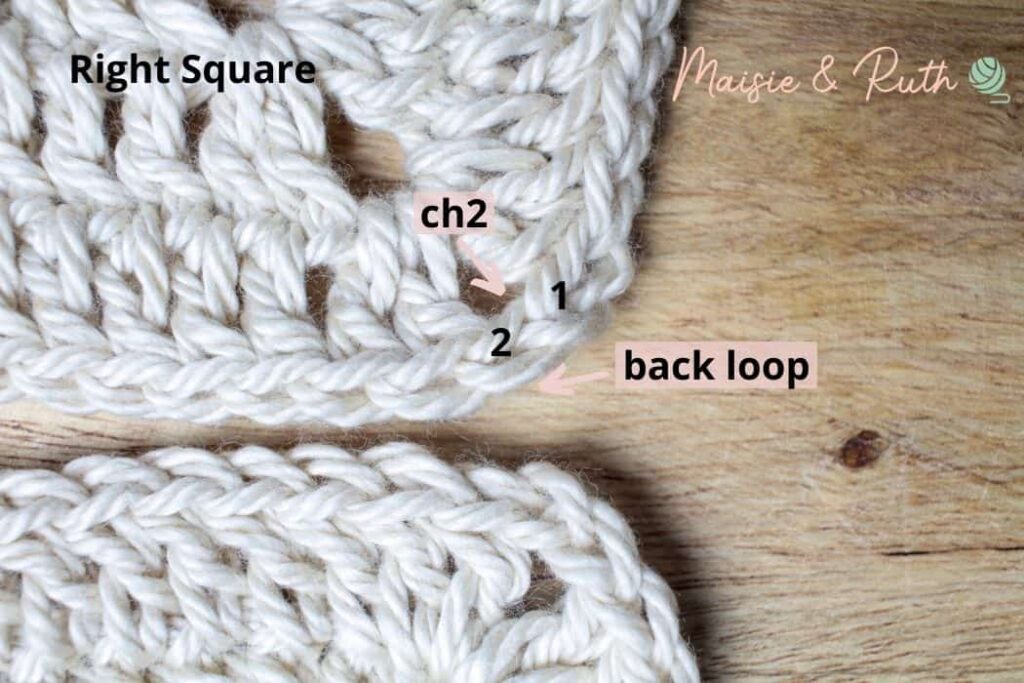 Join Granny Squares (With the Flat Slip Stitch Seam) - Maisie and Ruth