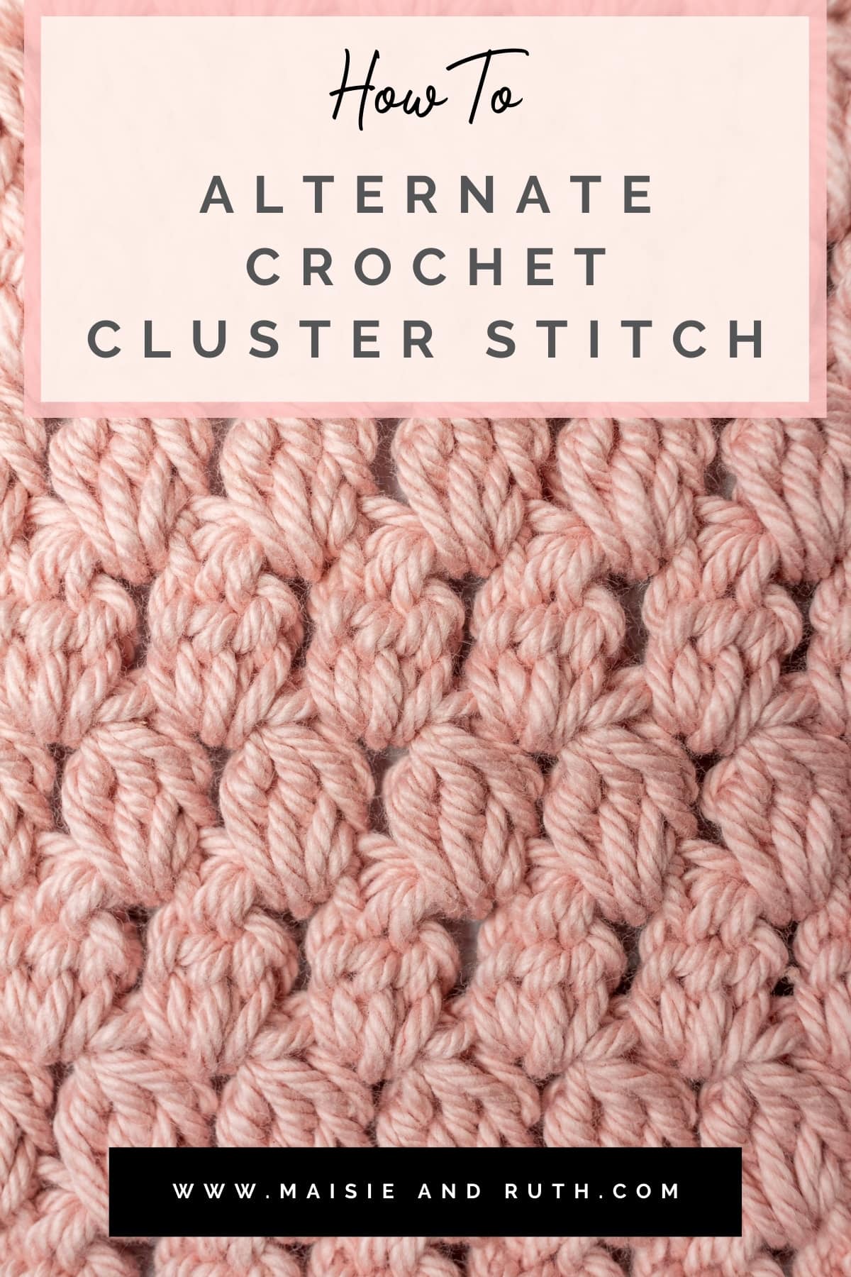 Alternate Cluster Stitch Pin