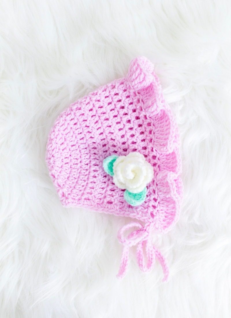 Crochet Baby Hat Pattern (The Bluebell Baby Bonnet)
