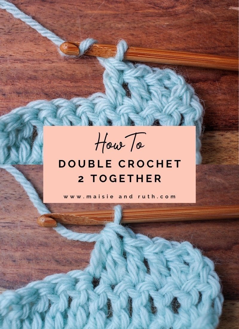 How to Dc2tog (Double Crochet Two Together)