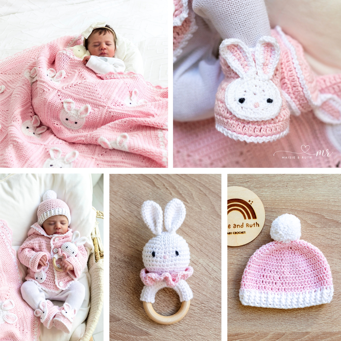 Free Crochet Amigurumi Pattern bunny set