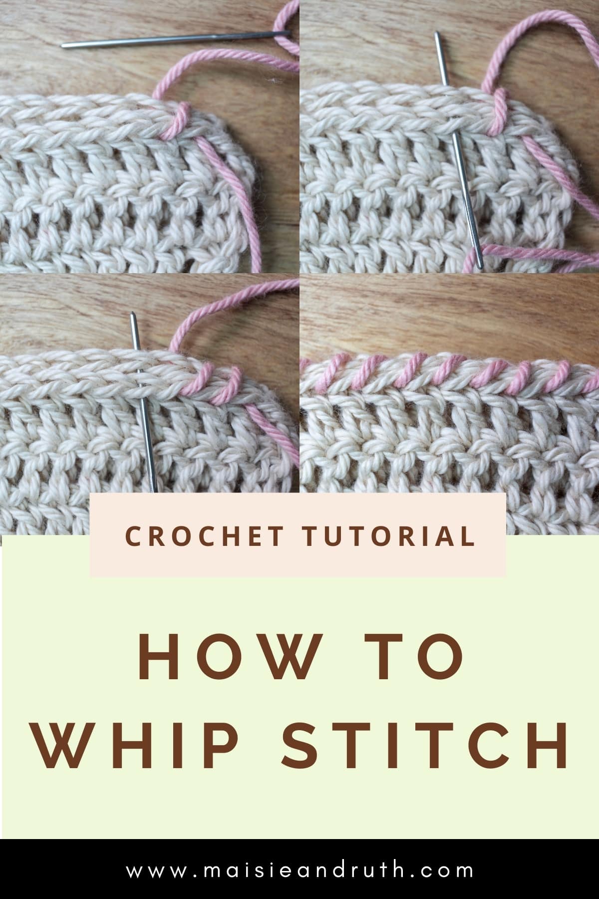 How to Whip Stitch Pin
