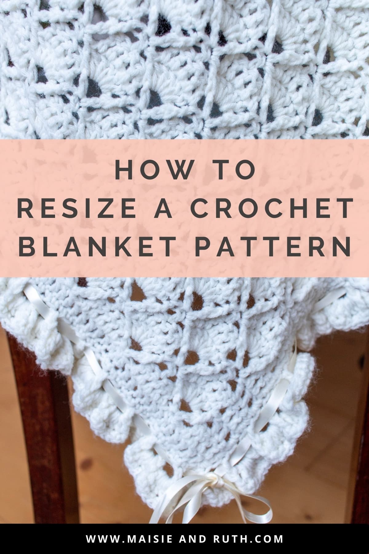 Resize a Crochet Blanket Pattern Pin