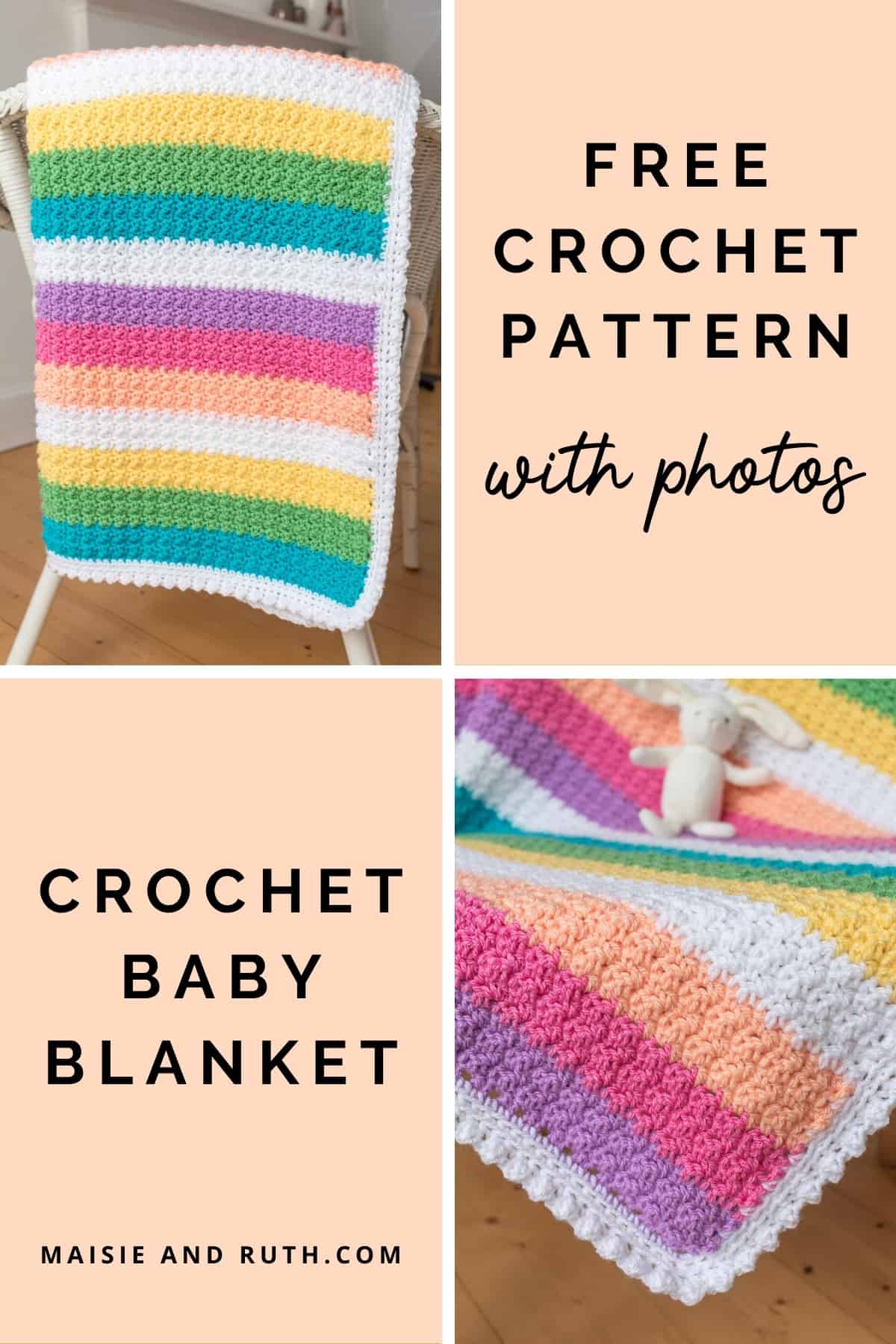 Crochet Baby Blanket Free Crochet Pattern Robina