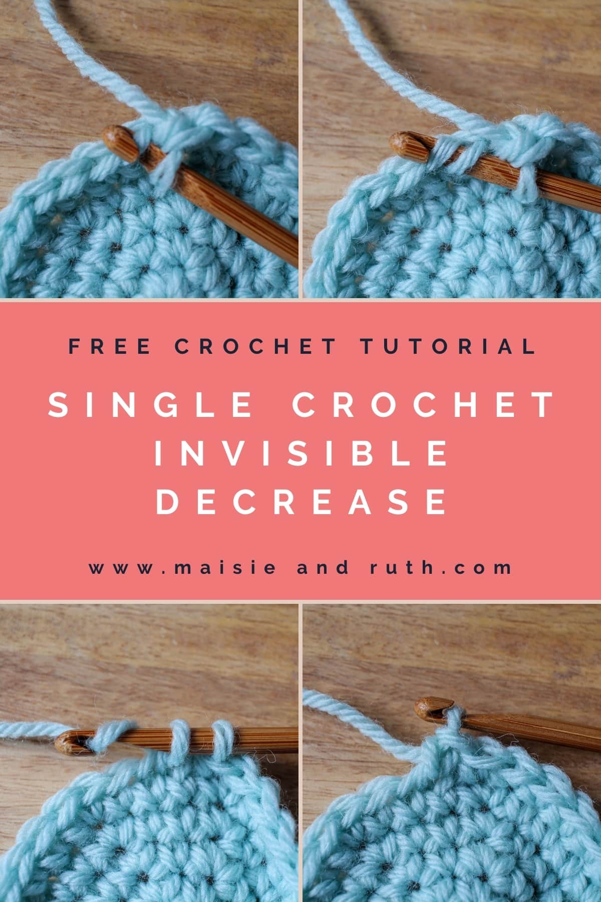 Single Crochet Invisible Decrease Pin 1