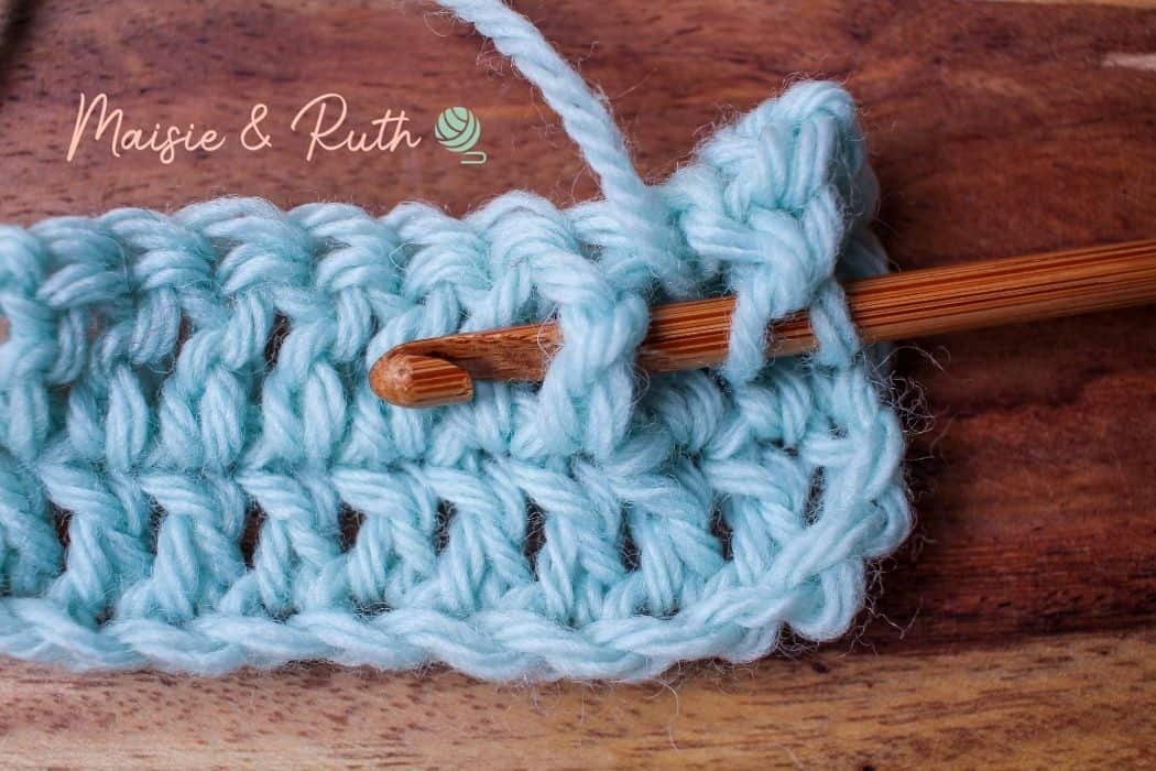 Front Post Double Crochet Step 3