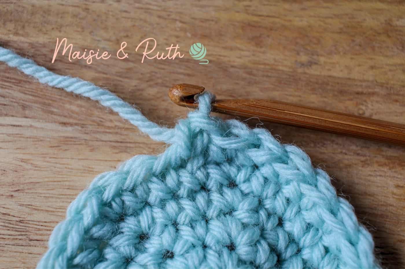 Invisible Decrease In Single crochet Step 4b