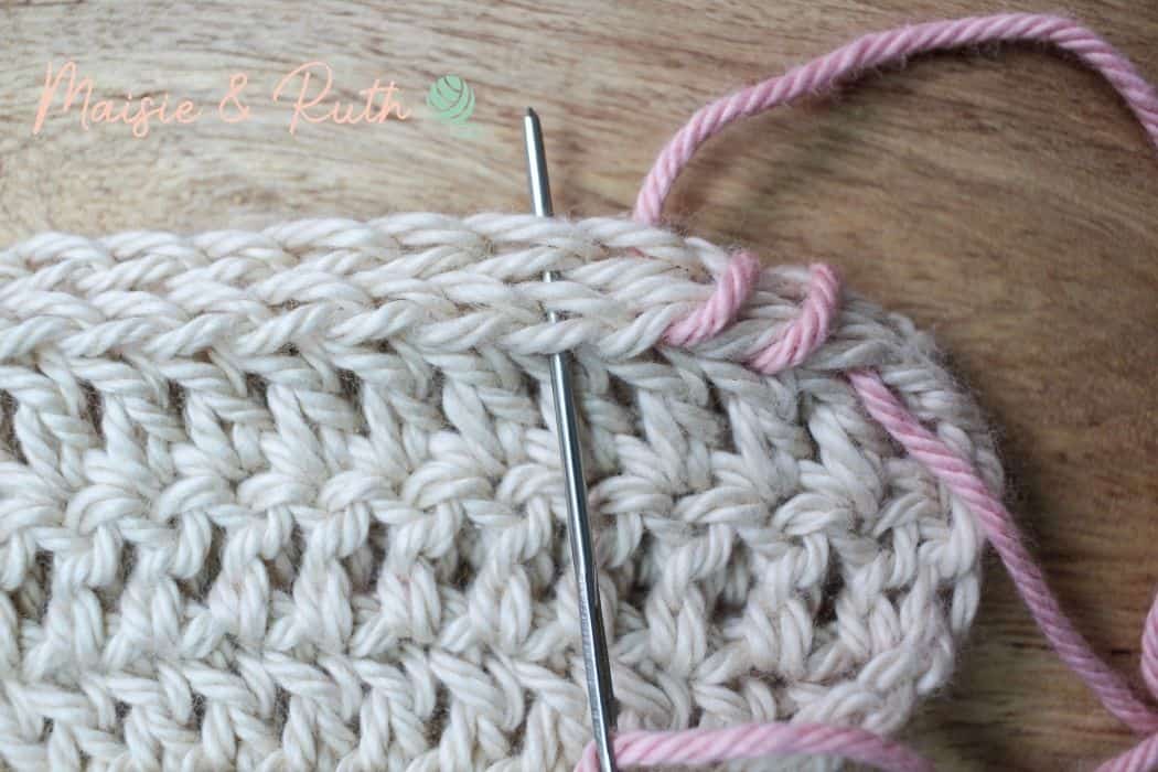 How to Whip Stitch Repeat Step 5