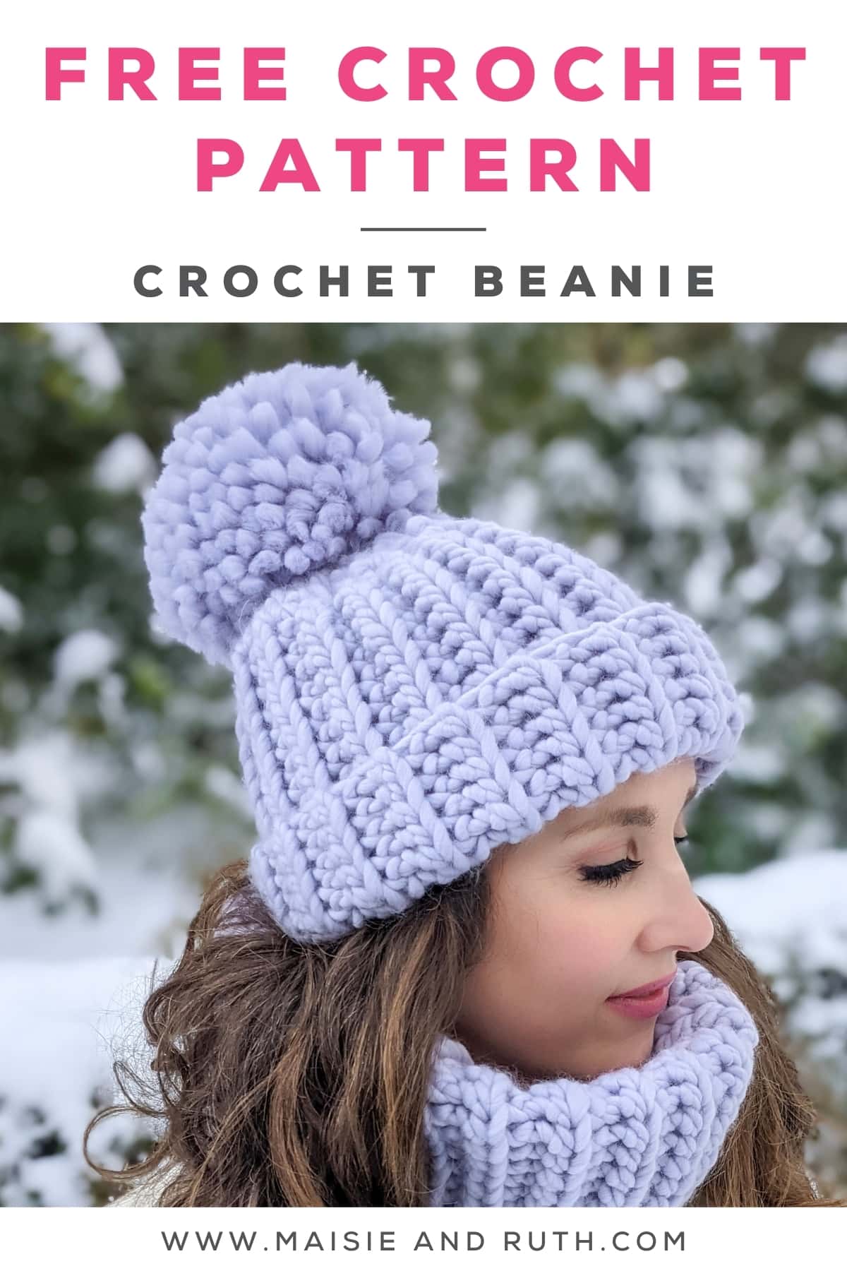 Caitlin Crochet Beanie Pin 1