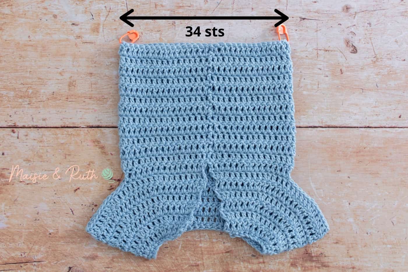 Crochet Baby Onesie Pattern Back Lower Part