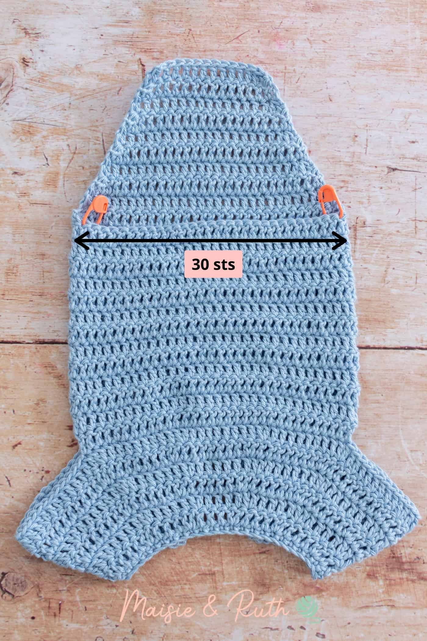 Crochet Baby Onesie Pattern Front Lower Part