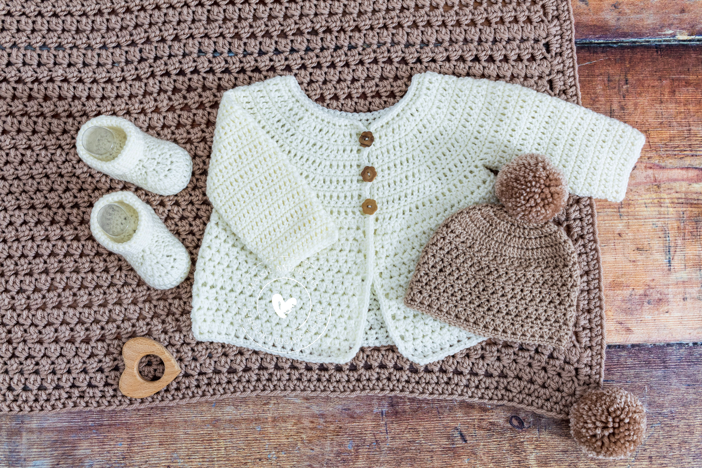 Baby Booties with matching items