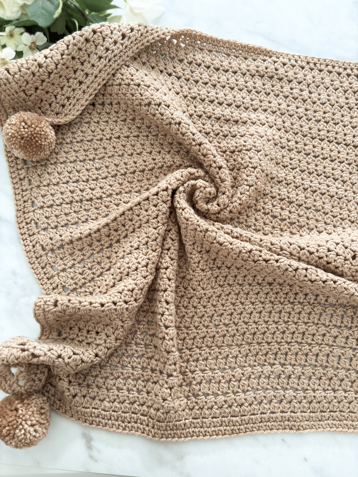 Willow Ridge Blanket easy crochet baby blanket free pattern