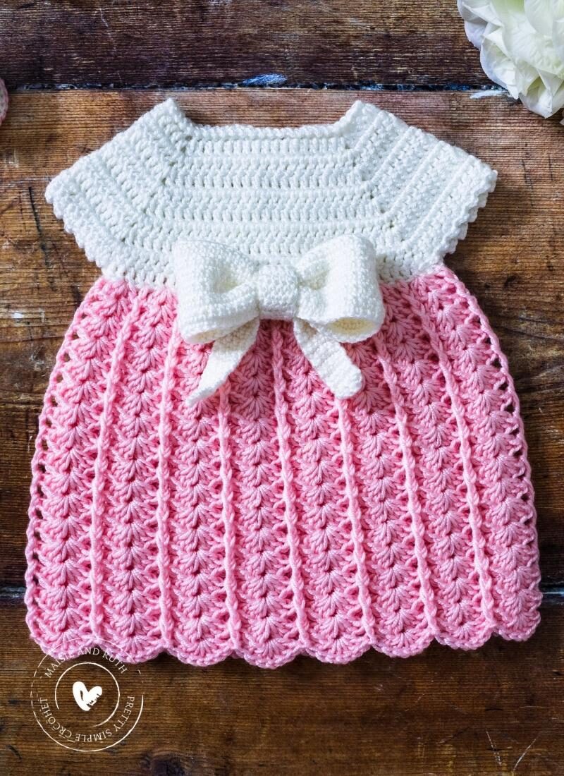 Easy Crochet Baby Dress (A Free Pattern)