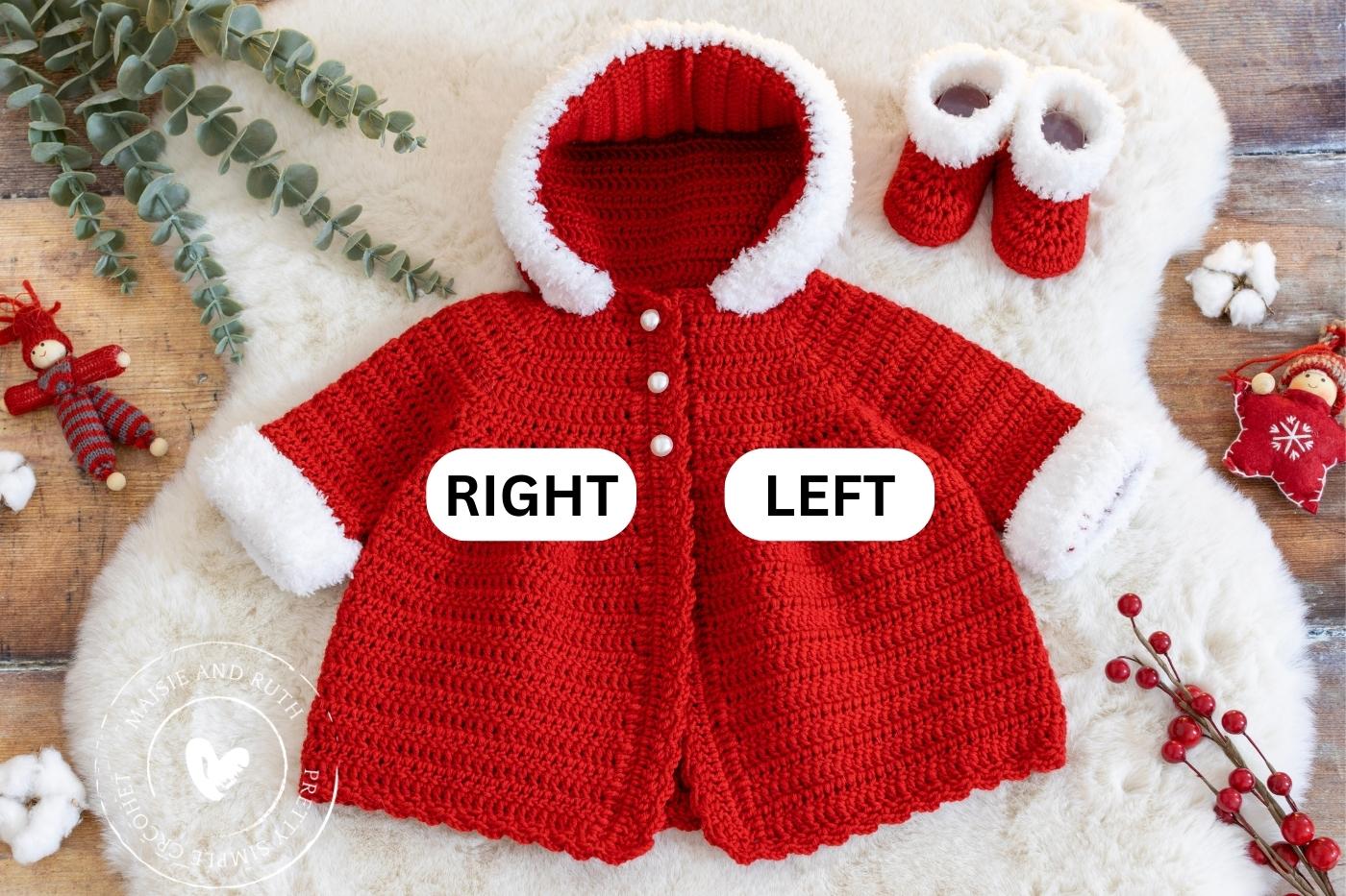 Left and Right Side of baby Coat