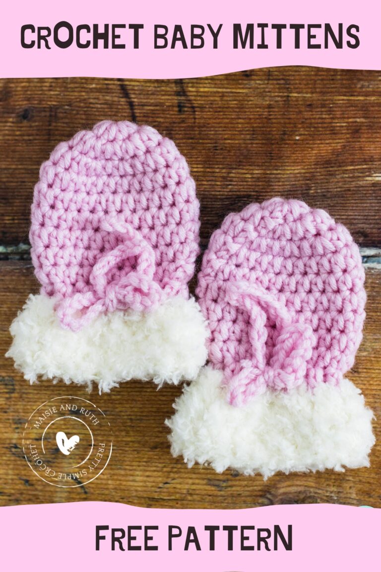 Warm Crochet Baby Mittens (Free Pattern) Maisie and Ruth