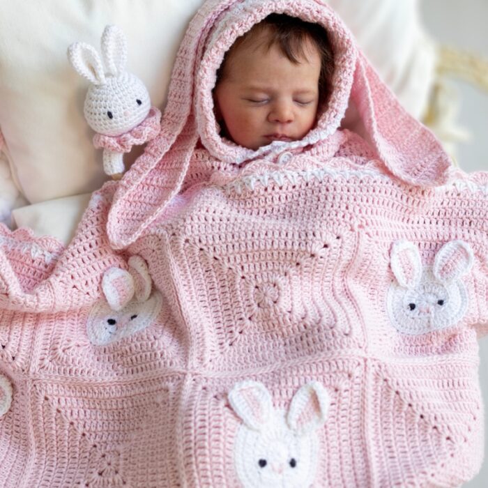baby blanket bunny pattern crochet
