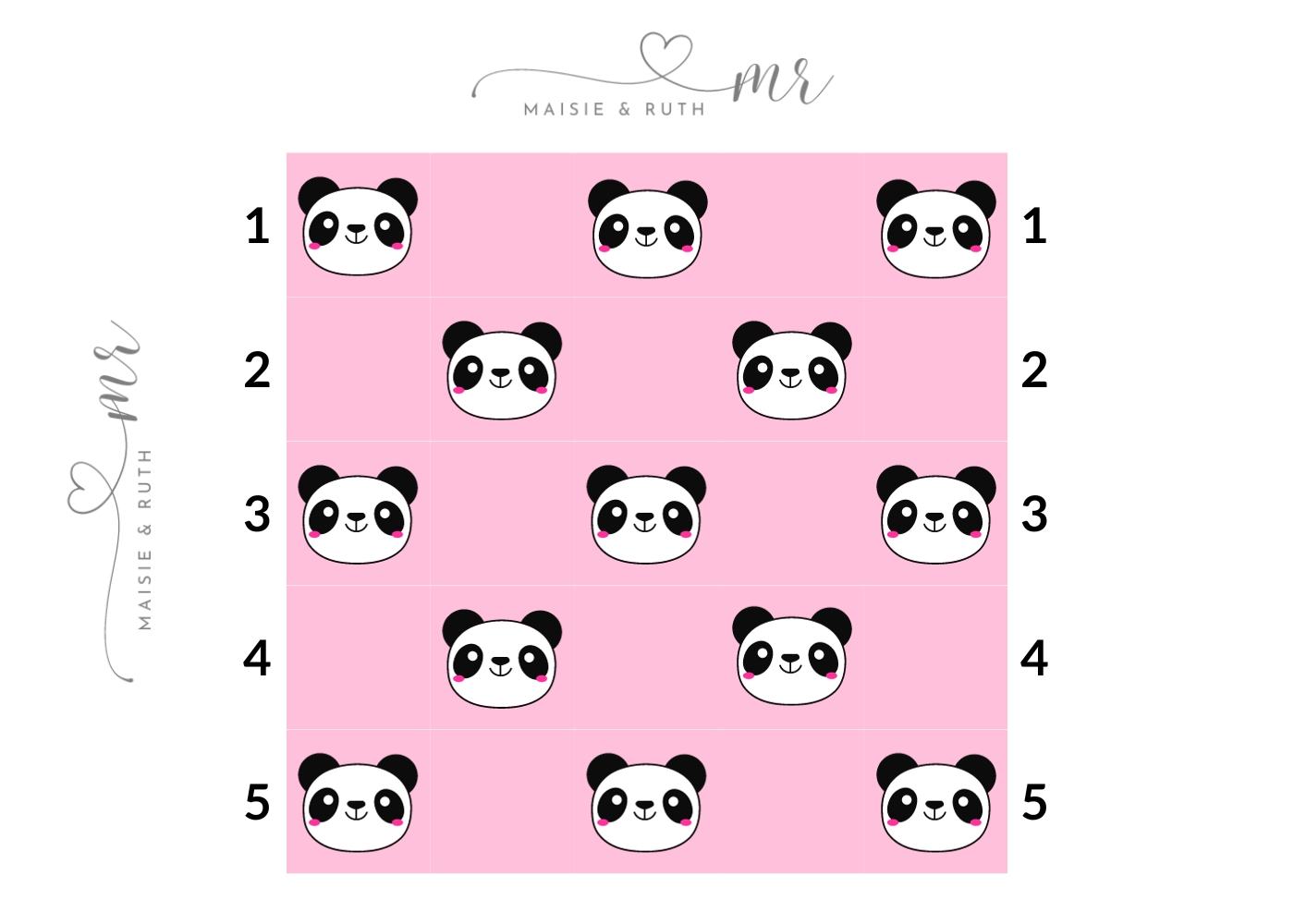 panda crochet baby blanket arrangement of squares