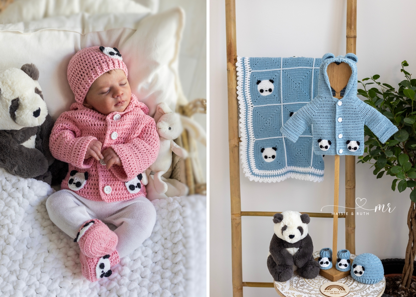 panda crochet baby hat free pattern layette