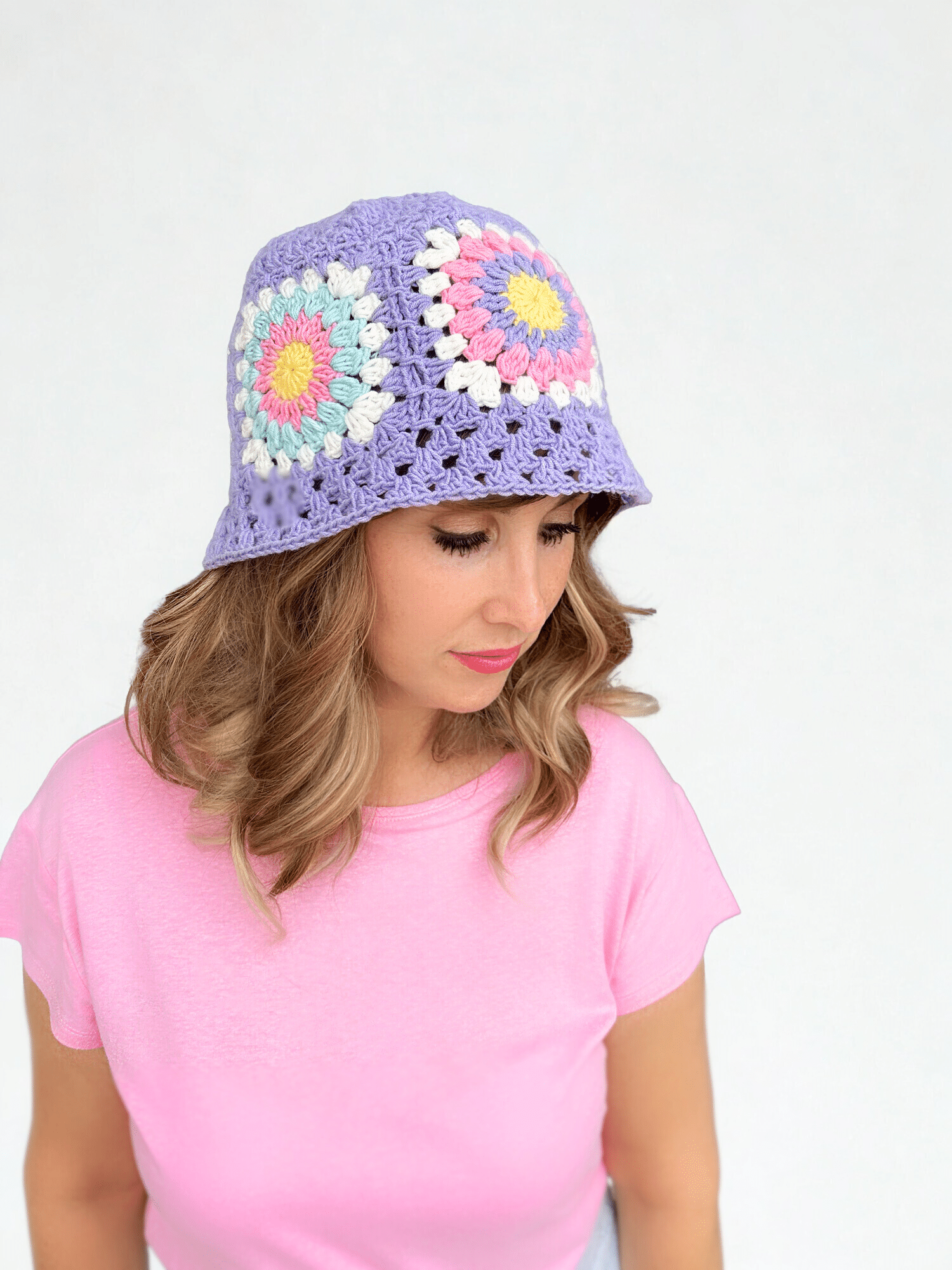 granny square bucket hat baby, toddler, child, teen, to adult